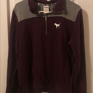 half zip sweatshirt